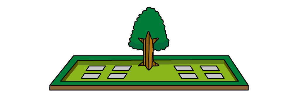 お墓　樹木葬のイメージ