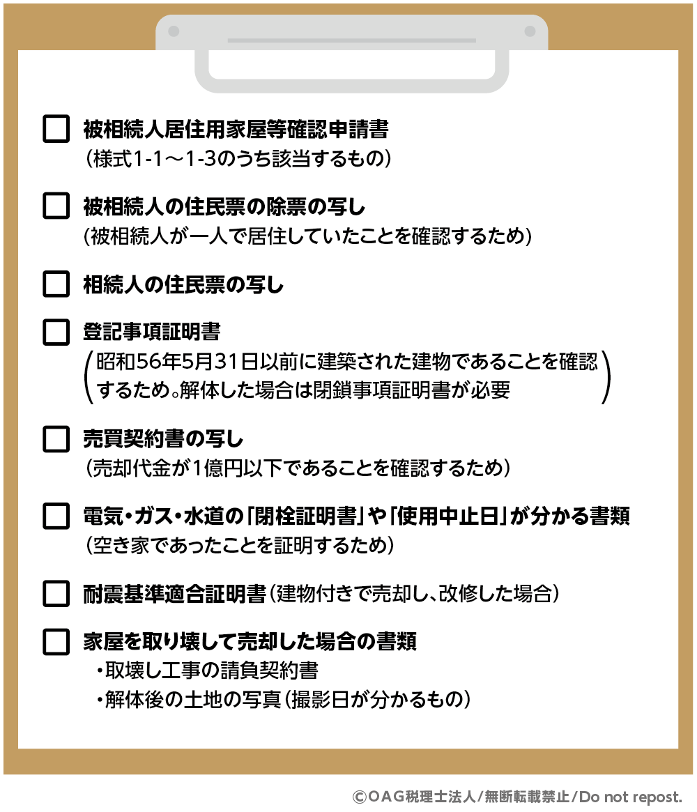 主な添付書類一覧